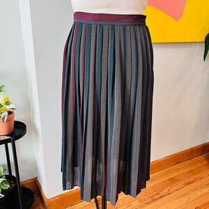 HOLIDAY SALE 50% OFF! // Vintage Jonathan Martin Striped Pleated Skirt